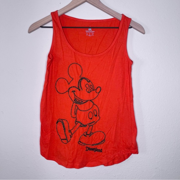 Disney Tops - Disney Parks Disneyland Red Mickey Mouse Womens Tank Top XS Sleeveless